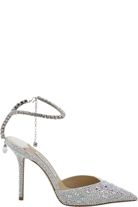 أدوات منزلية Jimmy Choo Silver Leather Pumps