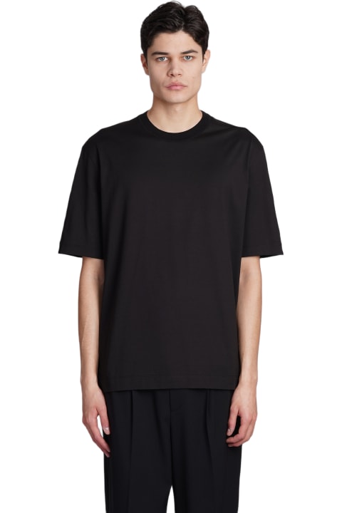 Zegna Topwear for Men Zegna T-shirt In Black Cotton