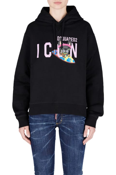 Dsquared2 for Women Dsquared2 Icon Printed Hoodie Hoodie