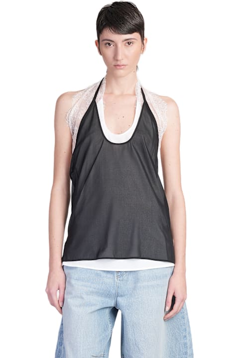 Homeware Helmut Lang Topwear In Black Silk