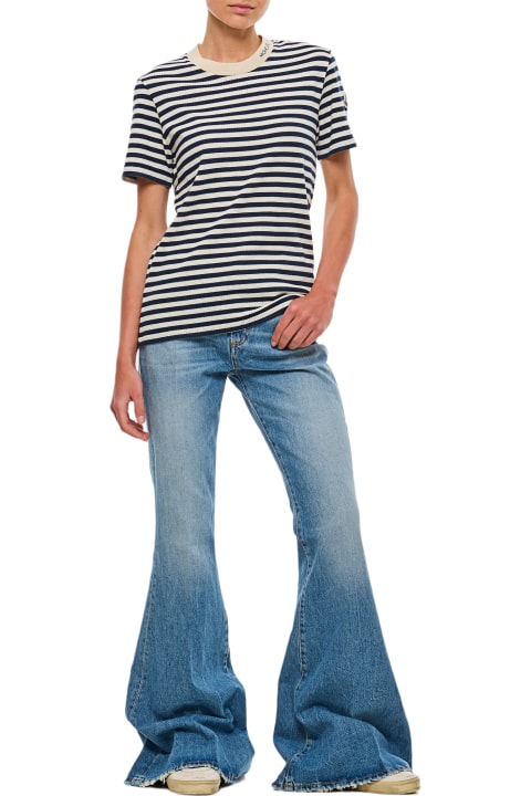 Moncler Topwear for Women Moncler Striped Regular T-shirt