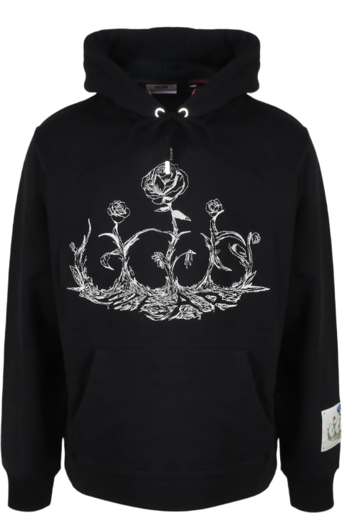 GCDS Fleeces & Tracksuits for Men GCDS Roses Logo Hoodie