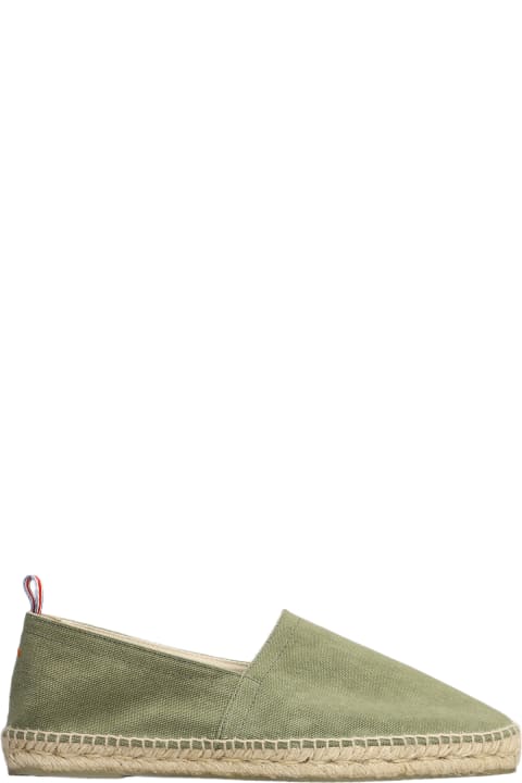 Castañer Shoes for Men Castañer Pablo-002 Espadrilles In Green Canvas