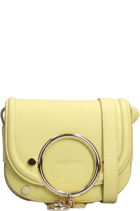 See by Chloé Women See by Chloé Mara Shoulder Bag In Yellow Leather