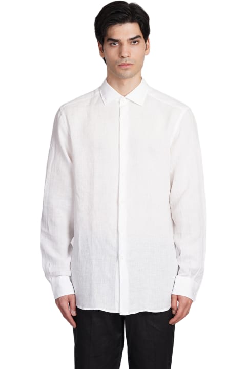 Zegna for Men Zegna Shirt In White Linen