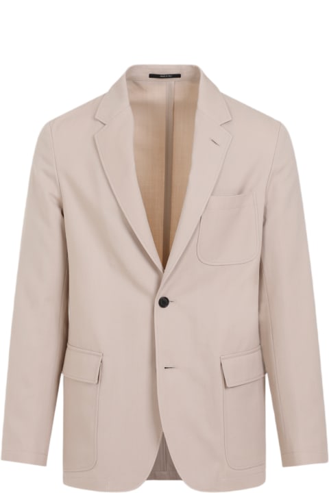 Dunhill لـ Men Dunhill Wool Cotton Convertible Jacket