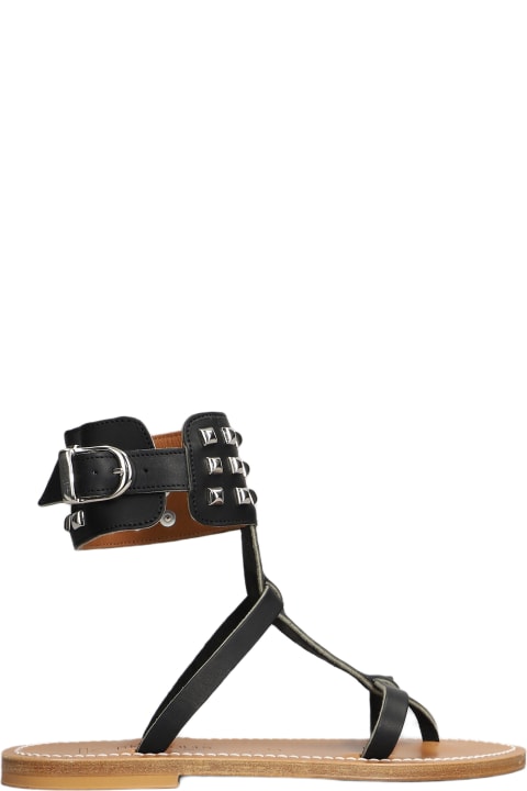 K.Jacques Sandals for Women K.Jacques Forban F Flats In Black Leather