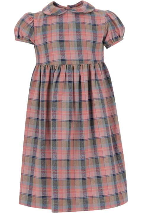 Homeware Nicoletta Fanna Cotton Dress With Check Pattern
