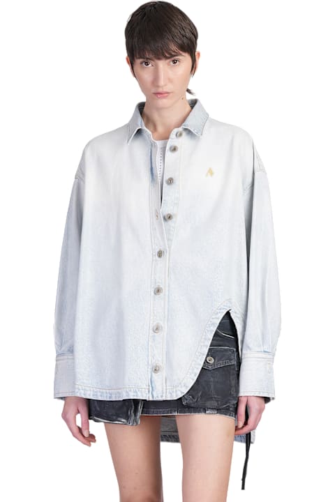 The Attico Coats & Jackets for Women The Attico Denim Jackets In Cyan Cotton