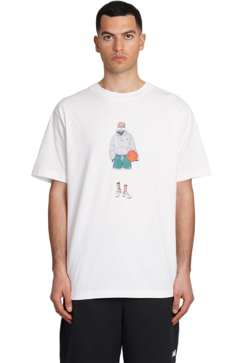 メンズ New Balanceのトップス New Balance T-shirt In White Cotton