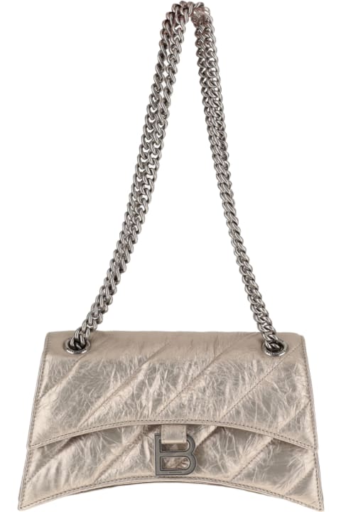 Totes for Women Balenciaga Small Quilted Crush Chain Bag