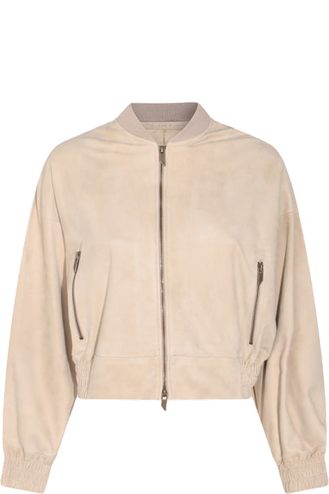 Salvatore Santoro Clothing for Women Salvatore Santoro Stone Leather Jacket