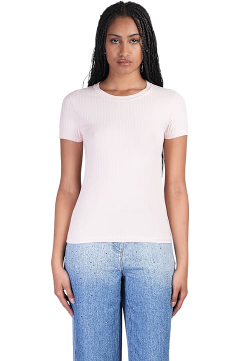 IRO Topwear for Women IRO Elonia T-shirt In Rose-pink Cotton