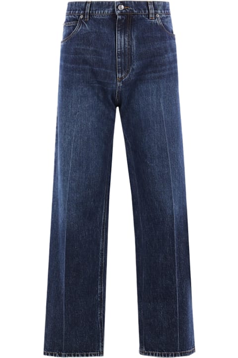 Dolce & Gabbana Jeans for Men Dolce & Gabbana Dg Embroidered Denim Oversize Jeans