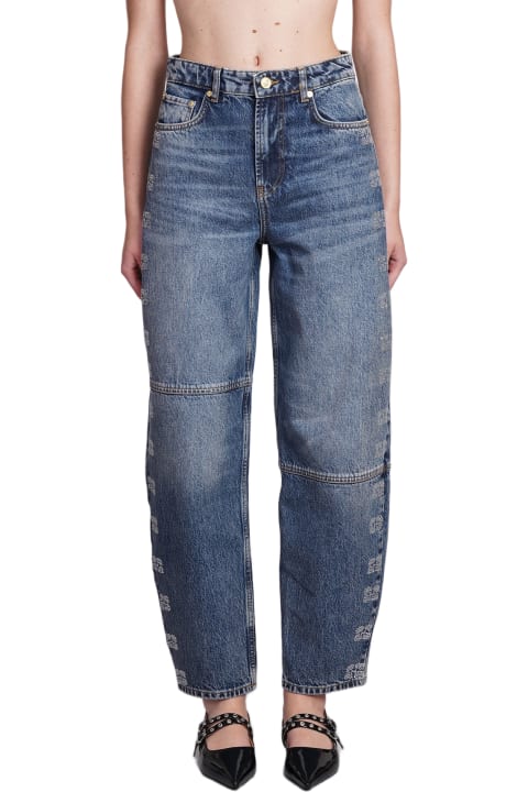 Jeans for Women Ganni Jeans In Blue Cotton