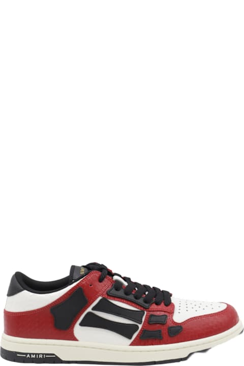 Homeware AMIRI Red And Black Leather Sneakers