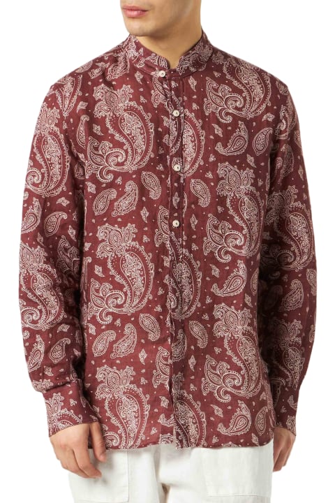 Homeware MC2 Saint Barth Man Shirt With Paisley Print