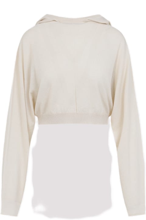 Homeware Rick Owens Cropped Hooded Tunic Pullover