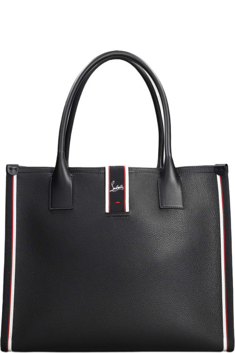 Bags Sale for Men Christian Louboutin Nastroloubi Tote In Black Leather