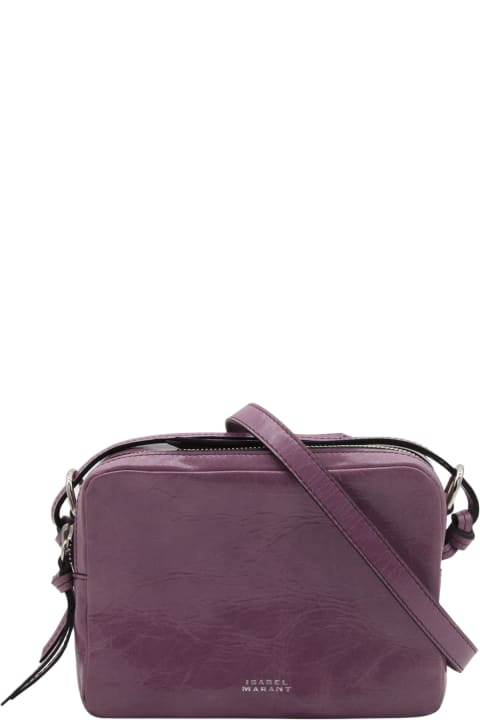 Shoulder Bags for Women Isabel Marant Mauve Leather Wardy Camera Bag