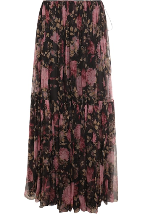 スカート CHLOE MULTICOLOR LINEN SKIRT Chloé Multicolor Linen Skirt | italist