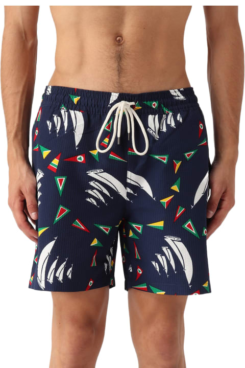 Polo Ralph Lauren Swimwear for Men Polo Ralph Lauren Traveler Short Seers Swim Shorts