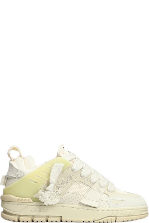 أدوات منزلية Axel Arigato Area Patchwork Sneakers In Beige Suede And Fabric