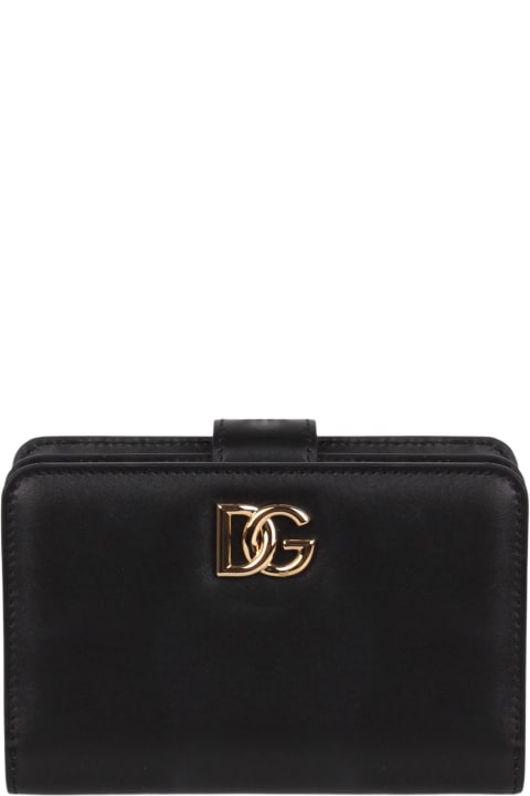 ウィメンズ Dolce & Gabbanaの財布 Dolce & Gabbana Dolce & Gabbana Smooth Calfskin Wallet