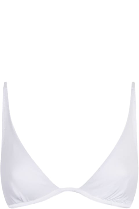 Homeware MC2 Saint Barth White Ribbed V-wired Top