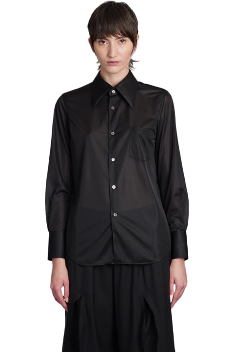 Topwear for Women Comme des Garçons Shirt In Black Polyester