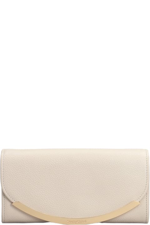 Fashion for Women See by Chloé Lizzie Wallet In Beige Leather