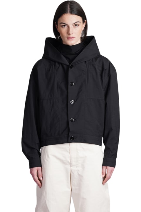 ウィメンズ Lemaireのコート＆ジャケット Lemaire Casual Jacket In Black Cotton