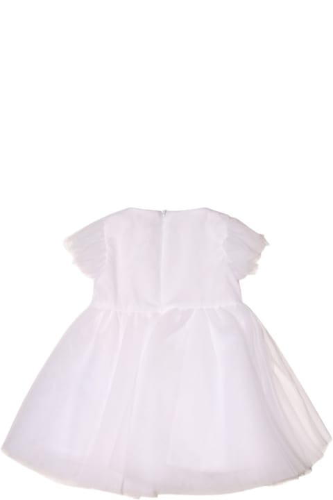 Fashion for Baby Boys Monnalisa White Cotton Ruffles Dress