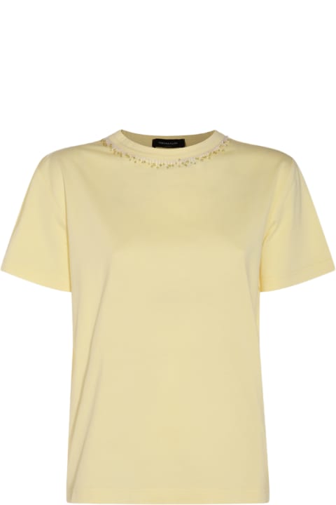 Fabiana Filippi Topwear for Women Fabiana Filippi Yellow Cotton T-shirt