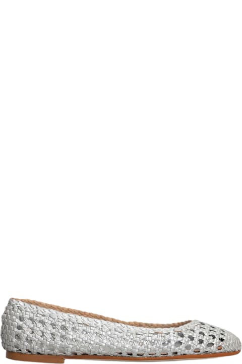 Fabio Rusconi Shoes for Women Fabio Rusconi Ballet Flats In Silver Leather