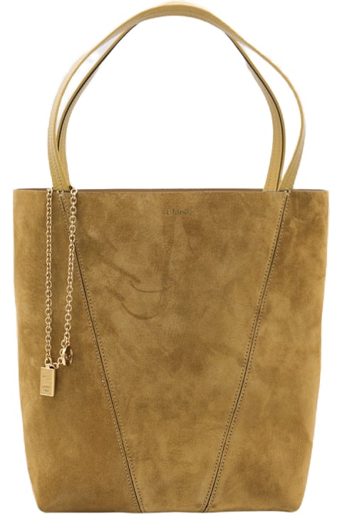 【関税＆送料込み】ChloAC Dark Gold Leather Totes Chloé Dark Gold Leather Totes – BALTINI