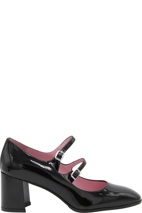 High-Heeled Shoes for Women Carel Black Leather Alice Pumps