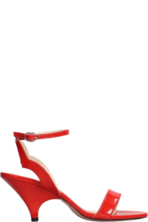 Marc Ellis for Women Marc Ellis Sandals In Red Patent Leather