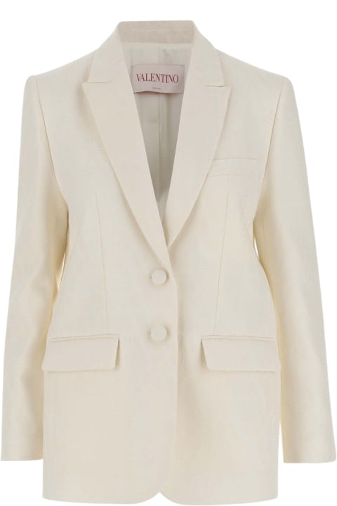 Valentino Coats & Jackets for Women Valentino Crepe Couture Toile Iconographe Blazer