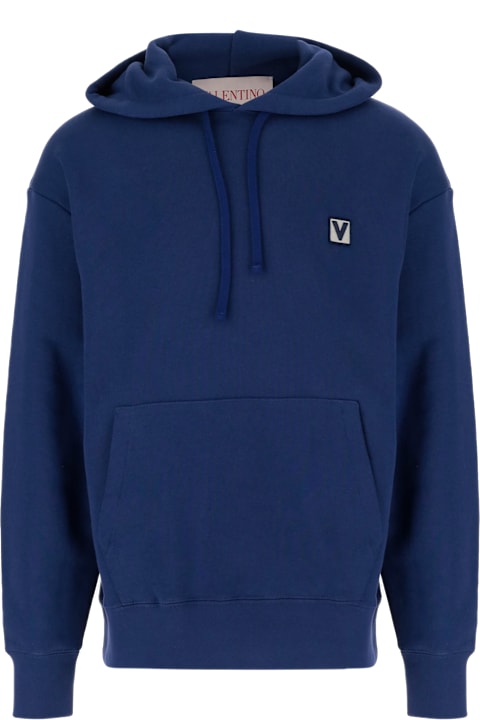 Valentino Fleeces & Tracksuits for Men Valentino Vlogo Signature Cotton Hoodie