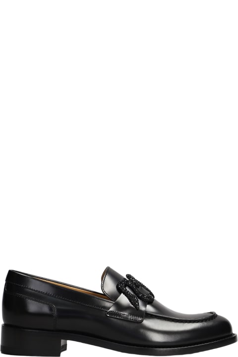 René Caovilla Shoes for Women René Caovilla Morgana Loafers In Black Leather