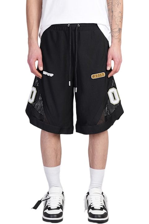 Off-White Pants for Men Off-White Shorts In Black Polyester