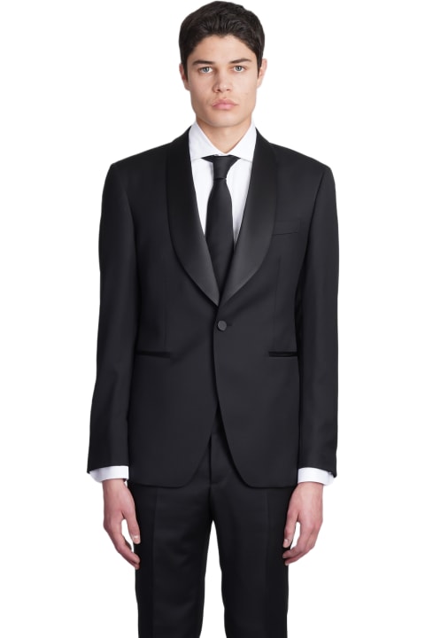 Suits for Men Tagliatore 0205 Dress In Black Wool