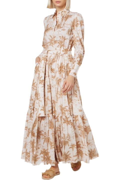 Homeware MC2 Saint Barth Woman Toile De Jouy Cotton Dress Jensen