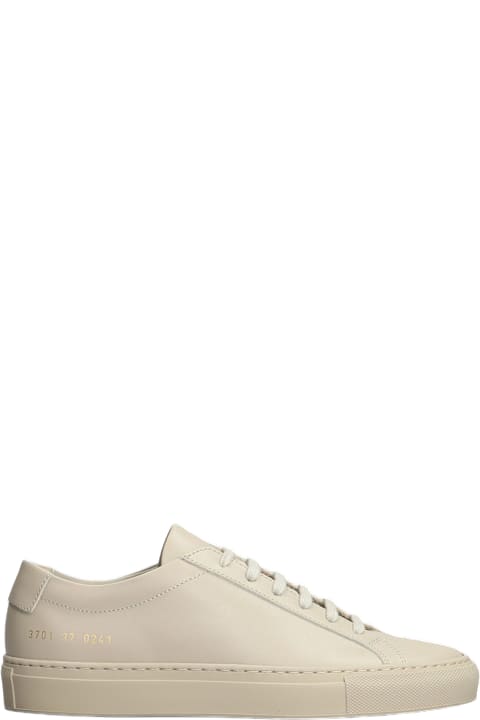 Common Projects for Men Common Projects Original Achilles Sneakers In Beige Leather