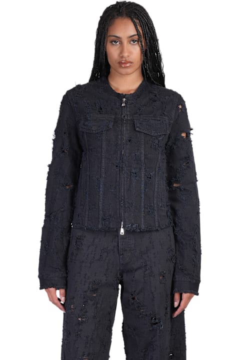 Haikure الملابس لـ السيدات Haikure Jena Denim Jackets In Petroleum Cotton