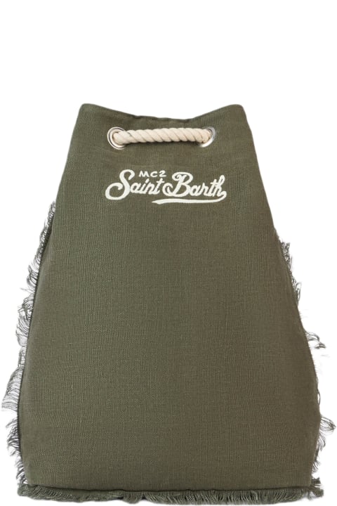 Homeware MC2 Saint Barth Green Boat Linen Backpack