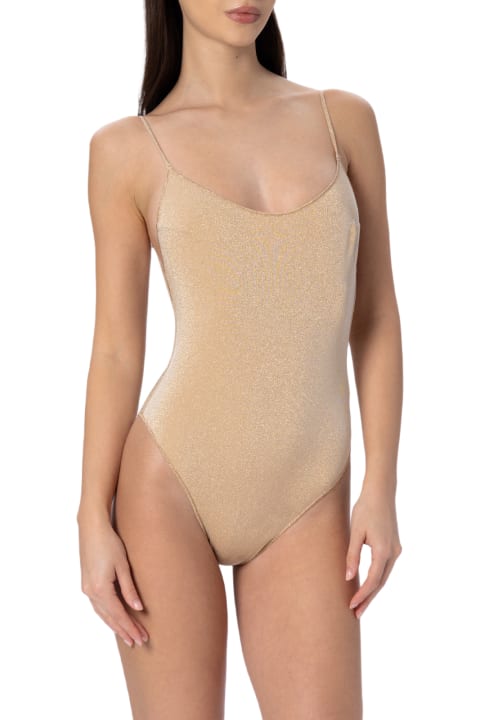 Homeware MC2 Saint Barth Woman Lurex One-piece Swimsuit Cecille