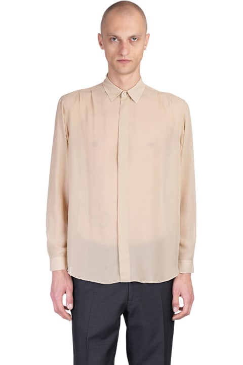 Lardini for Men Lardini Shirt In Beige Silk