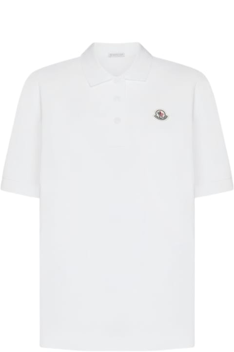 Topwear for Women Moncler Logo-patch Cotton Polo Shirt